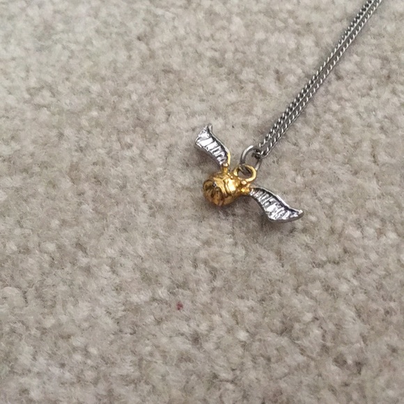 Dainty golden snitch necklace from hot topic - Picture 2 of 2